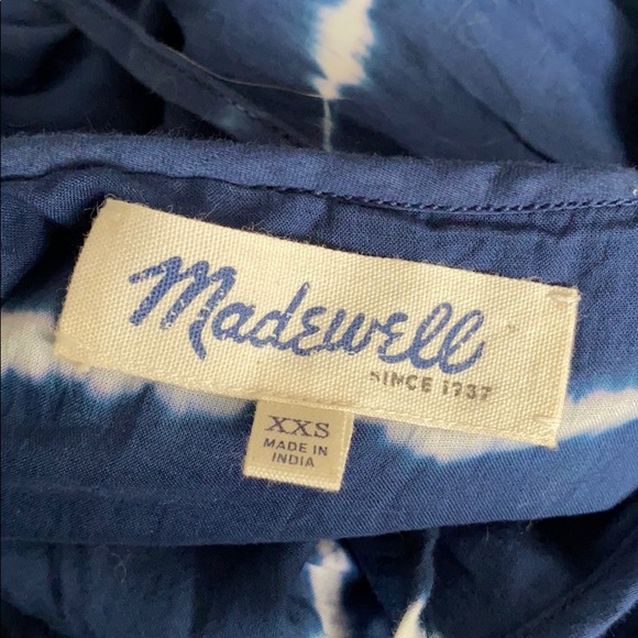 MADEWELL Backyard Indigo Shibori Tie Dye Dress - Picture 8 of 9